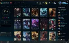 CONTA LOL 100 SKINS >>> VARIOS CHAMPIONS >>> GOLD 3