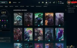 Conta De Lol Com 568 Skins