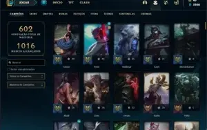 Conta bronze 2 com 150 champs e 139 skins (Nivel 446)
