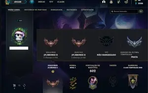 Conta bronze 2 com 150 champs e 139 skins (Nivel 446)