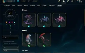 Conta bronze 2 com 150 champs e 139 skins (Nivel 446)