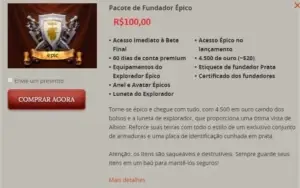 Vendo Conta Albion Fundador EPICO!! 100