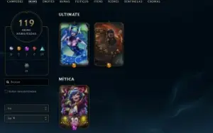 Conta LOL Full Acesso - 121 Champs e 119 Skins - Rammus Rei