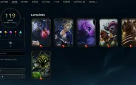 Conta LOL Full Acesso - 121 Champs e 119 Skins - Rammus Rei