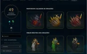 Borda Platina, 164 Skins e 19 Gemas