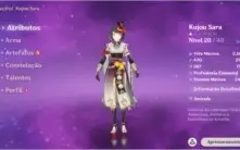 Genshin Impact Conta Kamisato Ayaka+Klee e outros 4 AR51