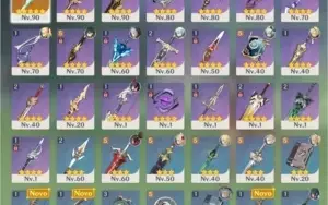 AR 53 - Xiao, Zhong, Albedo, Diluc, Monam Keqing C1 e Falcão