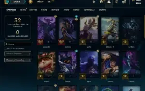 Diamante 4 com 40 Champs e 3 Skins + 1480 RP