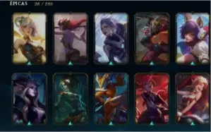 CONTA DE LOL GOLD 3, 18 CROMAS, 2 ULTIMATES, 7 LENDARIAS.