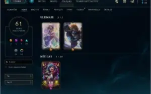 CONTA DE LOL GOLD 3, 18 CROMAS, 2 ULTIMATES, 7 LENDARIAS.