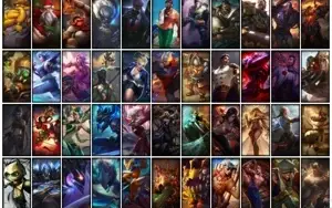 Conta prata 1 com TODOS os champs e 213 Skins + 7 Vitoriosas