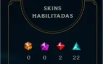 Conta diamante 4 lol muitas skins