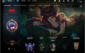 Conta diamante 4 lol muitas skins