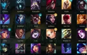 Conta diamante 4 lol muitas skins