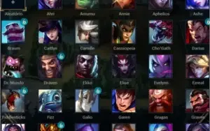Conta diamante 4 lol muitas skins