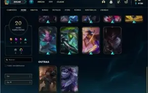 Conta Platina 4 com 40 Champs e 20 Skins
