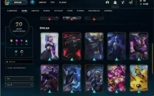 Conta Platina 4 com 40 Champs e 20 Skins