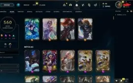 CONTA LOL LEAGUE OF LEGENDS 560 SKINS