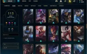 Conta ouro 3 com TODOS os champs e 113 Skins (LEVEL 613)