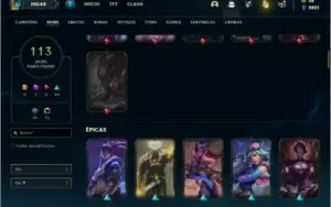 Conta ouro 3 com TODOS os champs e 113 Skins (LEVEL 613)