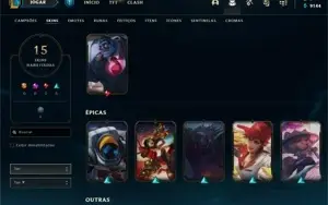 CONTA SMURF DANDO QUEUE COM MESTRE + SKINS LENDÁRIAS