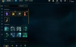 CONTA SMURF DANDO QUEUE COM MESTRE + SKINS LENDÁRIAS