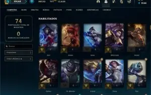 CONTA SMURF DANDO QUEUE COM MESTRE + SKINS LENDÁRIAS