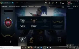 V > Atual GOLD4 MD5 com 21skins e 53champs(Plat4 na passada)