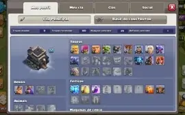 CONTA CLASH OF CLANS CV9 BARATA PRA SAIR RAPIDO!!!