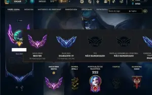 Mestre com 85 Champs e 51 Skins + 1350 RP