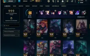 Mestre com 85 Champs e 51 Skins + 1350 RP