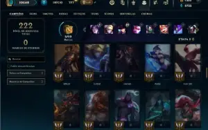 Mestre com 85 Champs e 51 Skins + 1350 RP