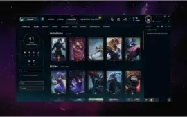 Conta LoL Diamante 3 com 41 skins 72 champions