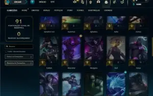 Platina 3 com 50 Champs e 11 Skins ( SEM EMAIL CONFIRMADO )