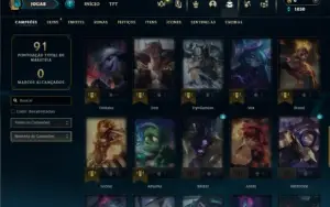 Platina 3 com 50 Champs e 11 Skins ( SEM EMAIL CONFIRMADO )