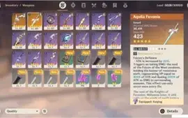 AR32 KEQING + VENTI + KLEE + 2 ARMAS 5*