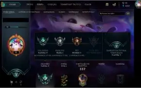 Conta League of Legends - 107 Champions/52 Skins - Platina 4