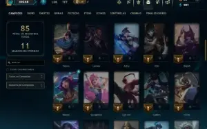 Esmeralda 4 com 60 Champs e 9 Skins