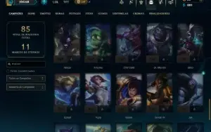 Esmeralda 4 com 60 Champs e 9 Skins