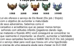 Elo Booster Preço especial