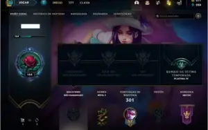 Conta unranked com 81 skins e 87 champs com 271 RPS