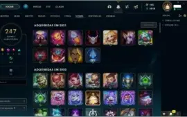 CONTA LOL 137 SKINS DIAMANTE 3, TODOS CAMPEÕES