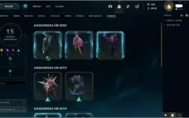 CONTA LOL 137 SKINS DIAMANTE 3, TODOS CAMPEÕES
