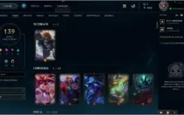 Conta lol platina 3 139 skins todos os champions exceto neko