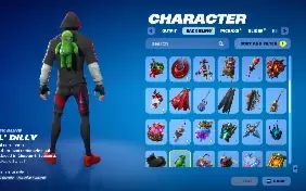 Fortnite com ikonik, renegade e muitas outras skins
