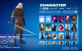 Fortnite com ikonik, renegade e muitas outras skins