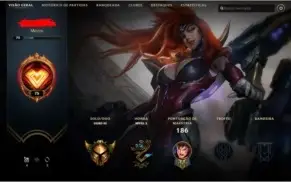 conta league of legends gold 3 (duas skins ultimate)
