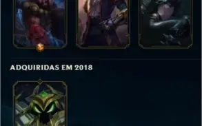 conta league of legends gold 3 (duas skins ultimate)