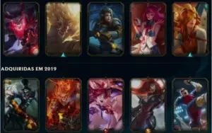 conta league of legends gold 3 (duas skins ultimate)