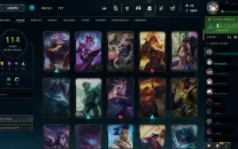 Conta de Lol e TFT lv 301 114 skins